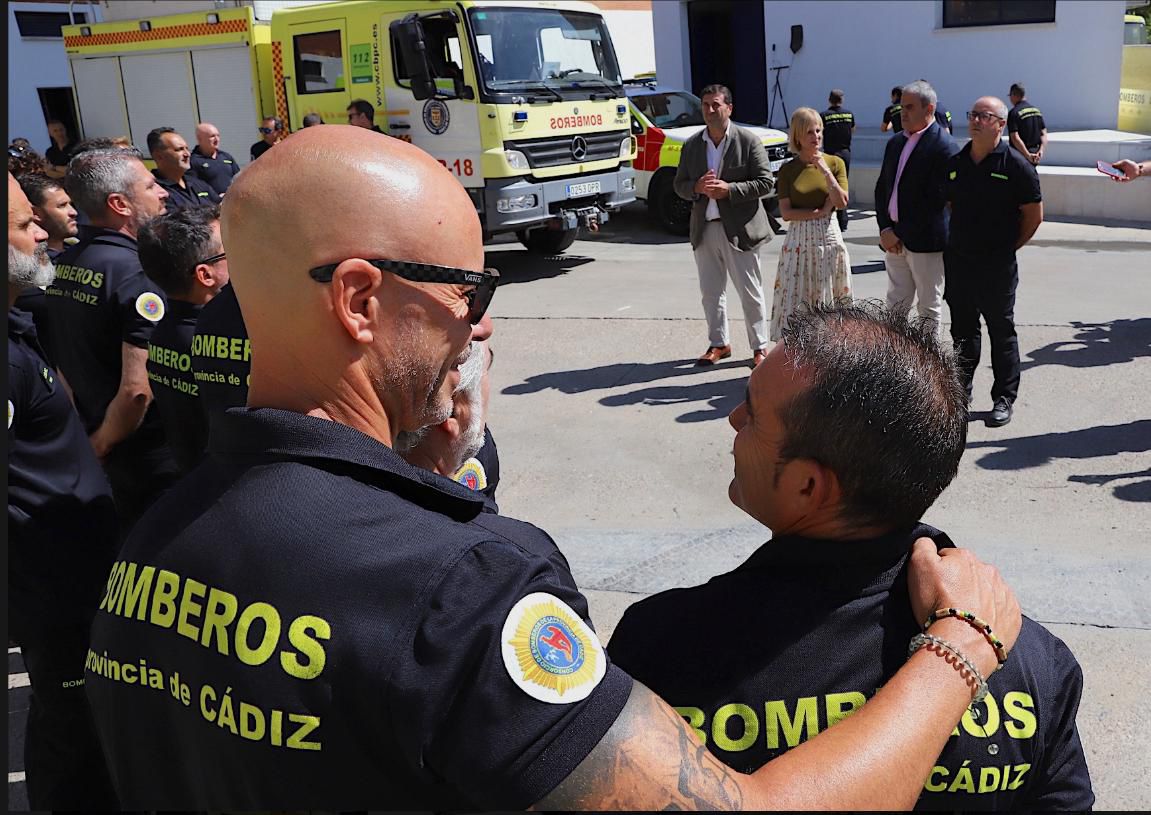Bomberos del Consorcio de Cádiz viajan a Ourense para colaborar en la extinción de incendios en la zona