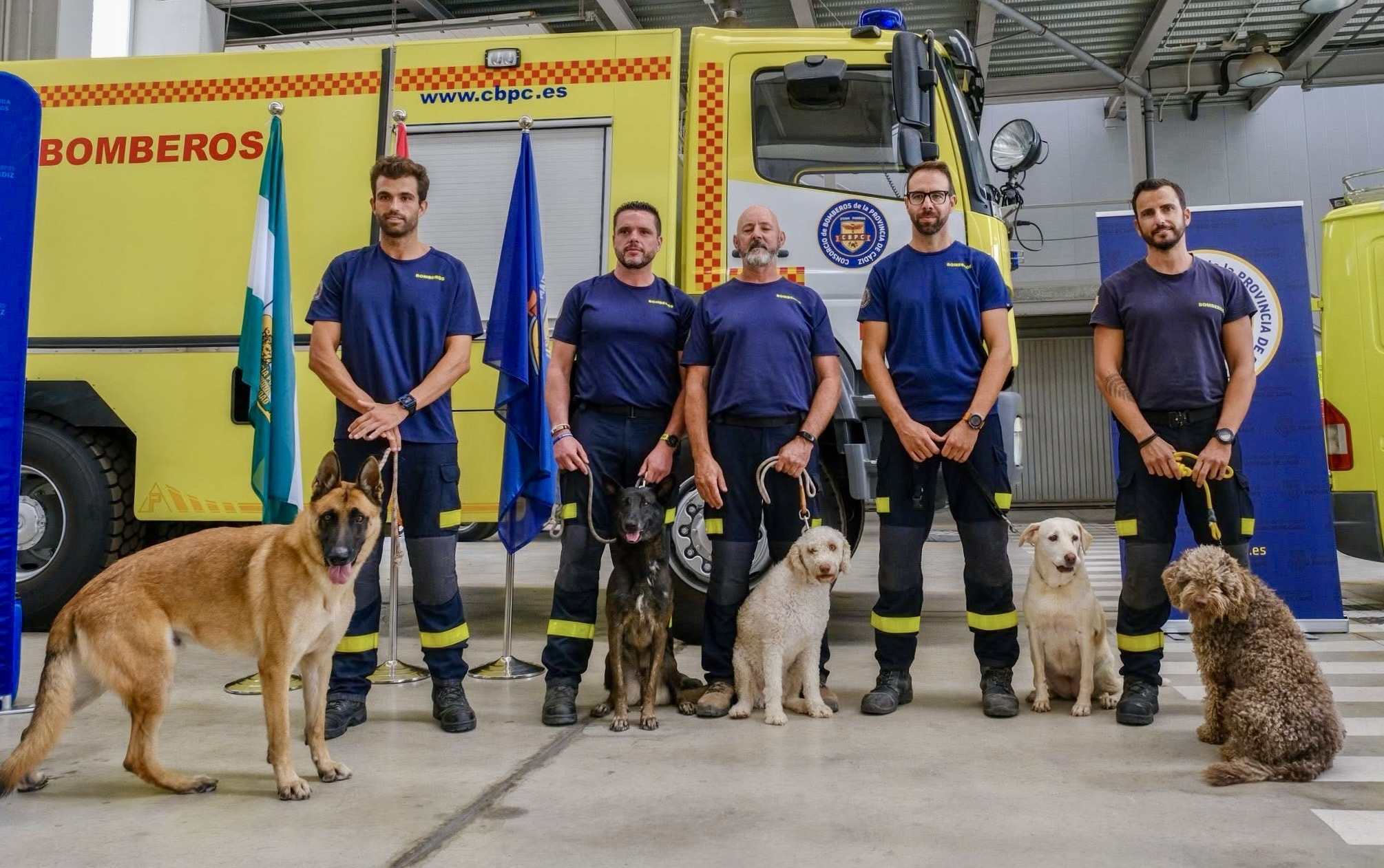 El Consorcio de Bomberos de Cádiz pone en valor y mejora las condiciones de la Unidad Canina  