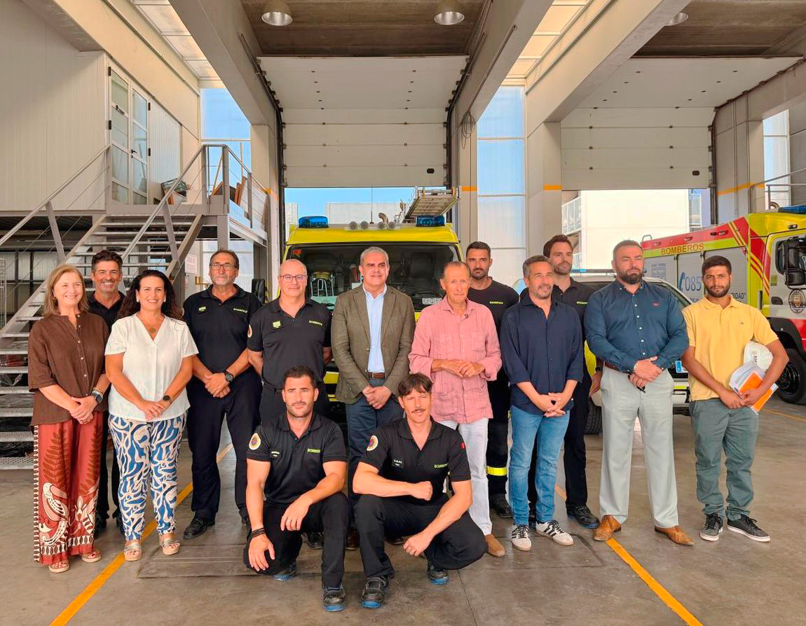 Avanzan a buen ritmo las obras de remodelación del parque de bomberos de Chiclana 